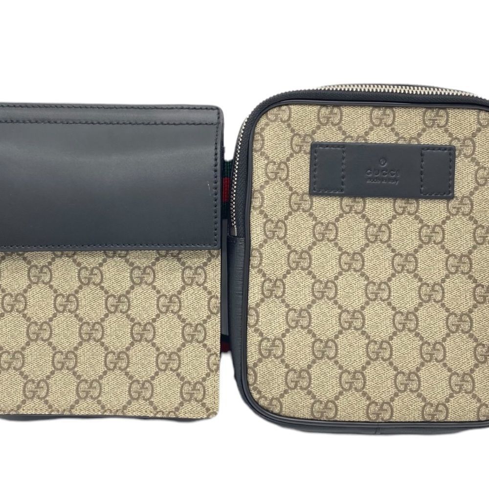 Gucci GG Supreme Double Web Belt Bag - Picture 13 of 13